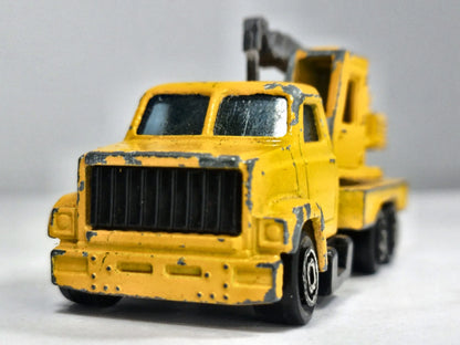 GMC Brigadier Crane Truck Majorette '80 Żółty 1:87 Made in France – zdjęcie 5