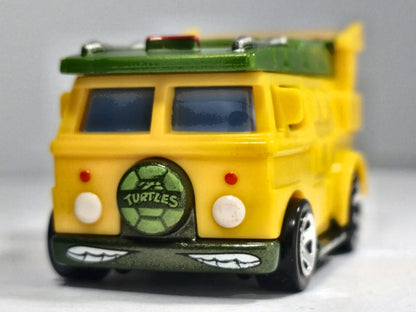 PARTY WAGON, NINJA TURTLES, Hot Wheels 2019, Die cast GHF37, Żółty, 1:64 – zdjęcie 5