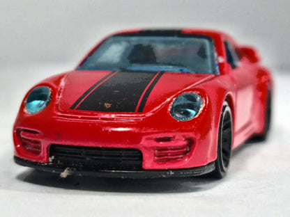 Porsche 911 GT3 RS Hot Wheels 2007 1:64 Luzak Czerwony – zdjęcie 5