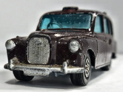 AUSTIN LONDON TAXI CAB Whizzwheels Corgi '70 Brąz. 1:34 Made in Gt Britain – zdjęcie 5