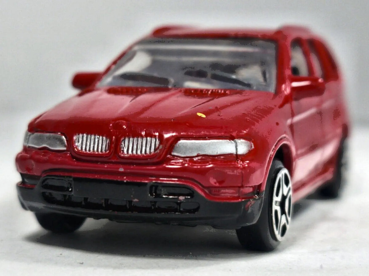 BMW X5 (E53) Motor Max 1:64 Luzak Czerwony – zdjęcie 5