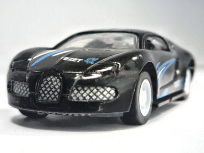 Jak Bugatti Veyron, SV. TEZET, Die cast, Czarny, 1:64, Resoraki – zdjęcie 5