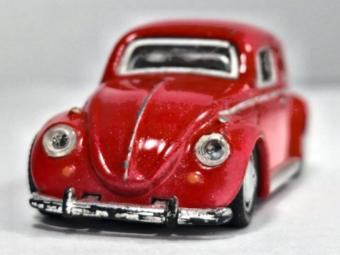 VOLKSWAGEN BEETLE TYPE 1 Fiat Series Hongwell Czerwony 1:68 – zdjęcie 5