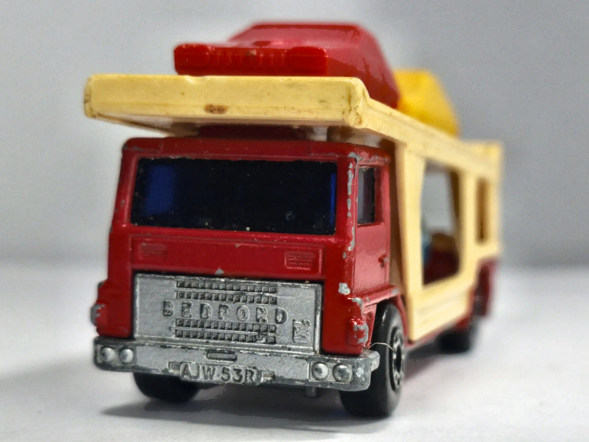 BEDFORD SUPERFAST CAR TRANSPORTER, Matchbox 1976, NO.11, Czerwony, 1:76 – zdjęcie 5