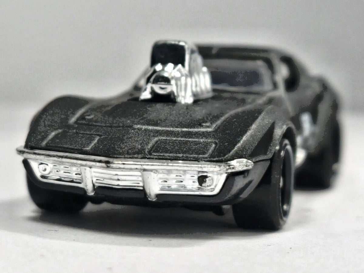 '68 Corvette Hot Wheels 2016 HW Screen Time 1:64 Luzak Czarny – zdjęcie 5