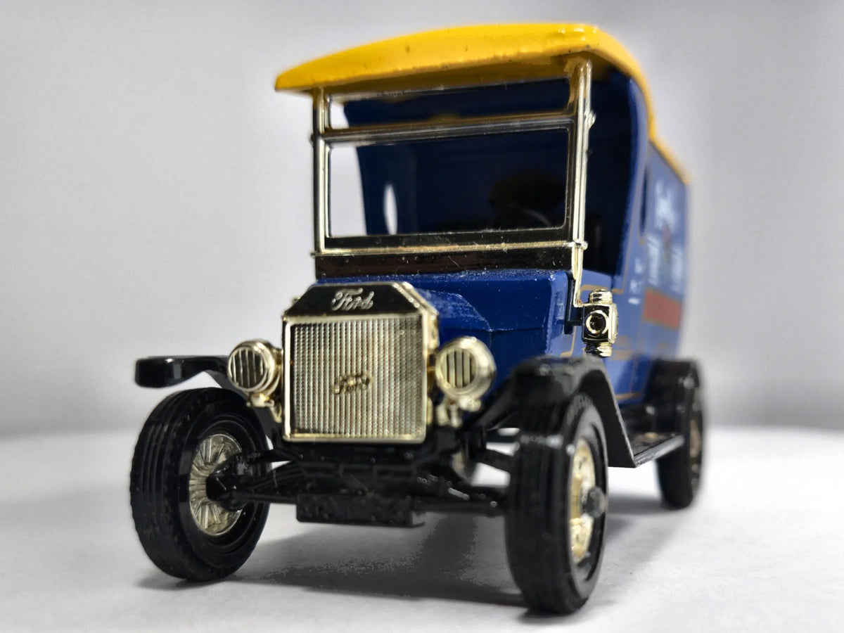 1912 FORD MODEL T Matchbox 1986 Niebieski 1:27 Made in England Rosella – zdjęcie 5
