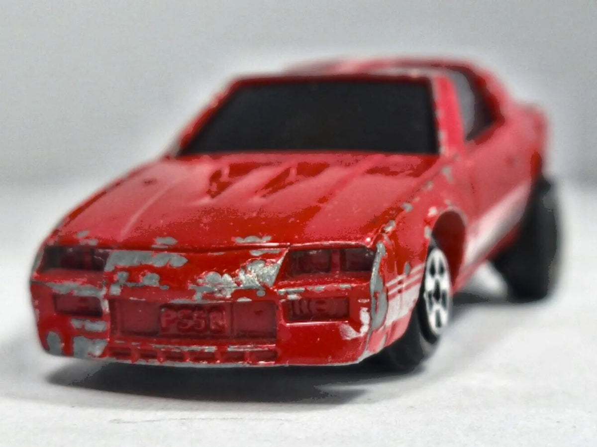 REPLICA PONTIAC FIREBIRD, Ertl, Made in USA Die cast Czerwony 1:62 Resoraki – zdjęcie 5