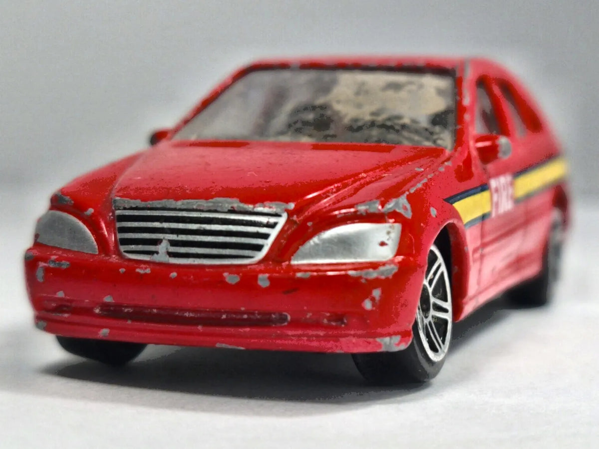Jak Mercedes-Benz Klasy S (W220), FIRE #25, Realtoy, Die cast Czerwony 1:64 – zdjęcie 5