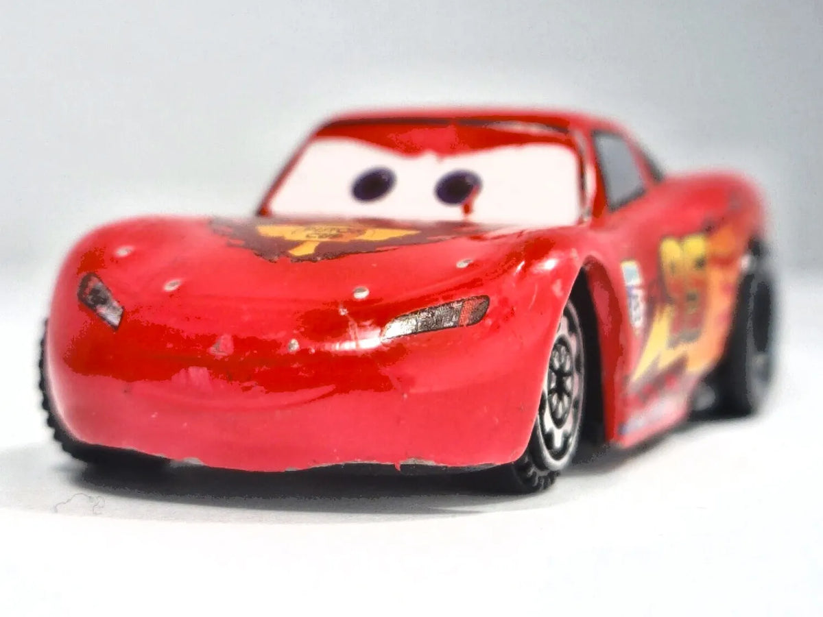 ZYGZAK MCQUEEN, Auta Disney Pixar, Die cast, Czerwony, 1:64, Resoraki – zdjęcie 5
