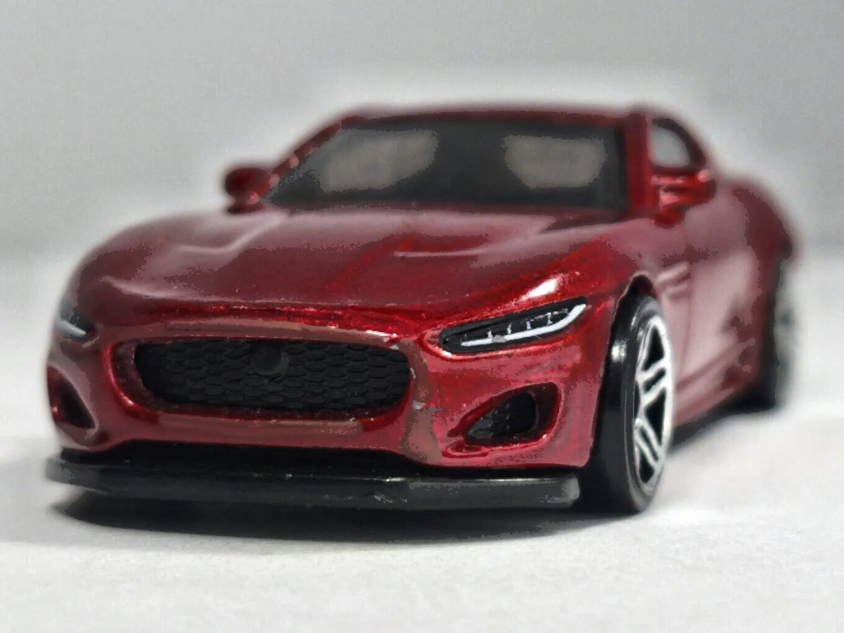 JAGUAR F-TYPE, Hot Wheels 2020, Die cast GRX29, Bordowy, 1:54, Resoraki – zdjęcie 5