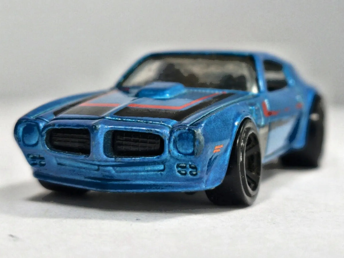 '73 PONTIAC FIREBIRD, Hot Wheels 2011, V5304, Niebieski, 1:64, Resoraki – zdjęcie 5