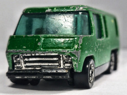 GMC MOTOR HOME, Hot Wheels 1977, Vintage Die cast, Zielony, 1:64, Resoraki – zdjęcie 5