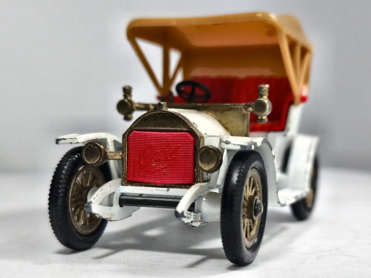 1909 Opel Coupe Matchbox '70 Biały 1:43 Made in England – zdjęcie 5