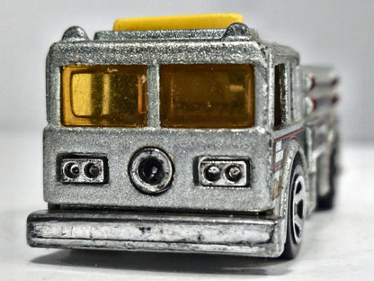 Fire Eater Hot Wheels 1976 1:64 Wóz strażacki Luzak Srebrny Straż pożarna – zdjęcie 5