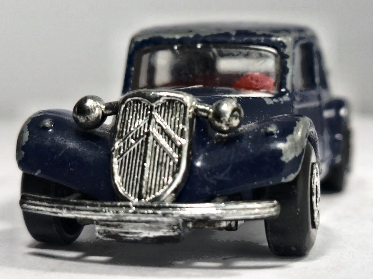 Citroen 15 Cv Matchbox 1983 Niebieski 1:54 Made in Macau – zdjęcie 5