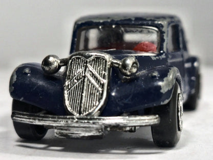 Citroen 15 Cv Matchbox 1983 Niebieski 1:54 Made in Macau – zdjęcie 5