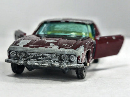 JENSEN INTERCEPTOR Whizzwheels Corgi '70 Bordowy 1:72 Made in Gt Britain – zdjęcie 5