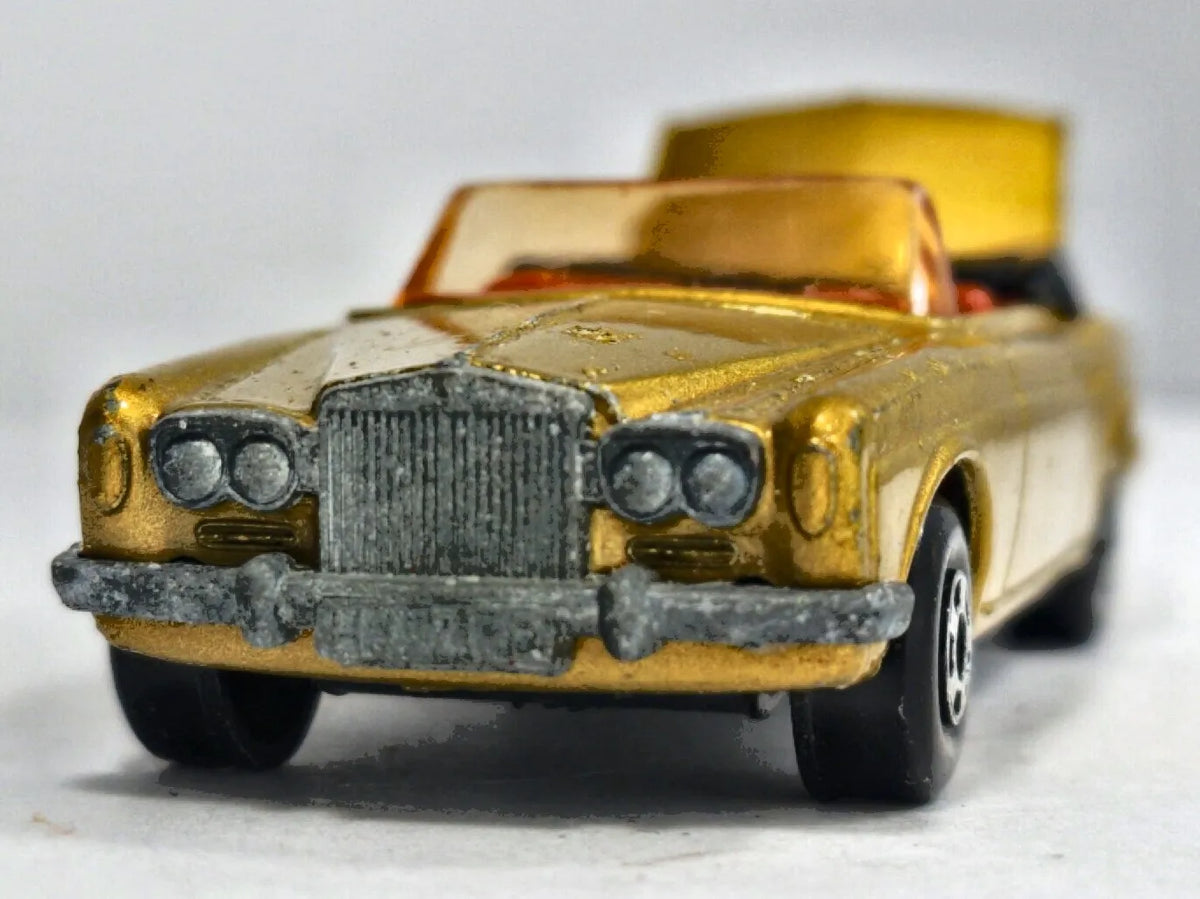 ROLLS ROYCE SILVER SHADOW COUPE Matchbox 1969 Złoty 1:67 Made in England – zdjęcie 5
