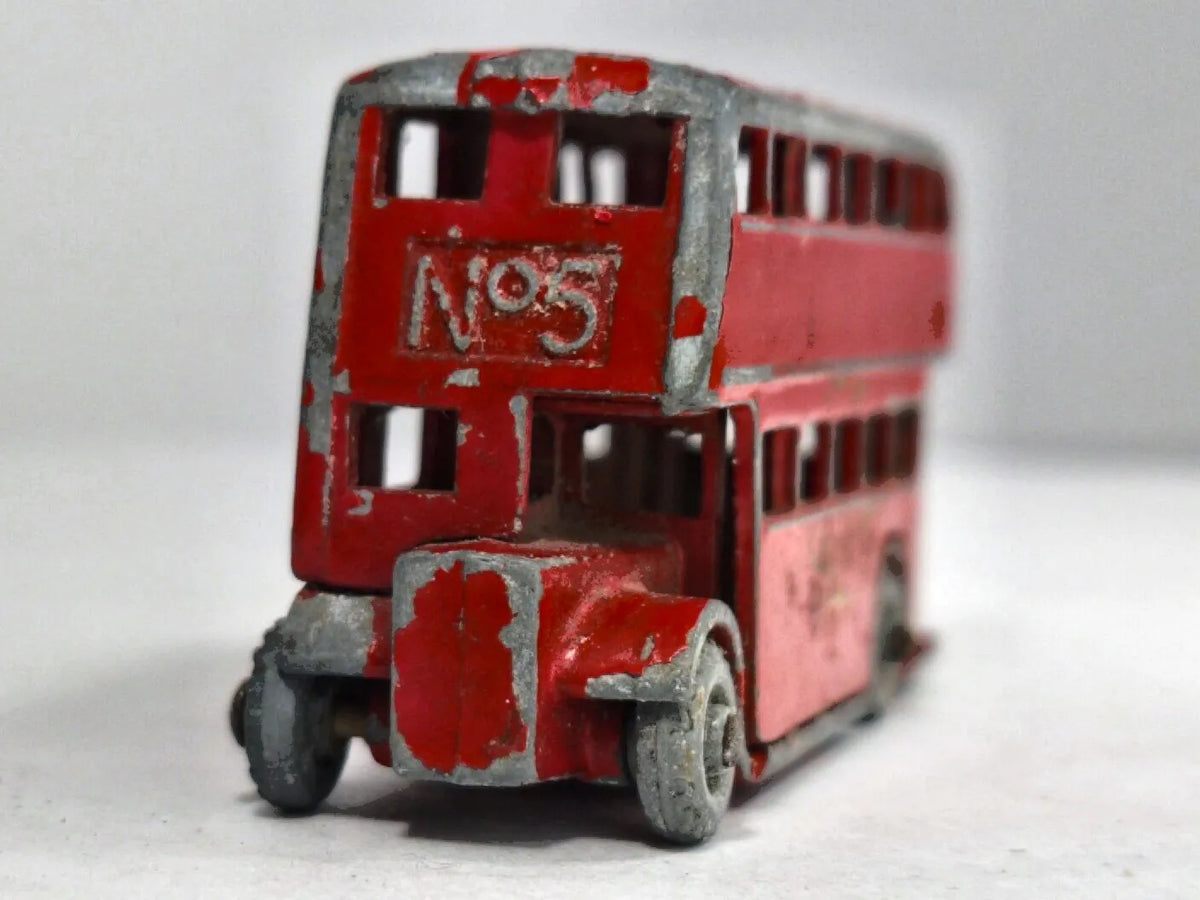 DOUBLE-DECKER BUS Matchbox '50 Czerwony 1:87 Made in England – zdjęcie 5