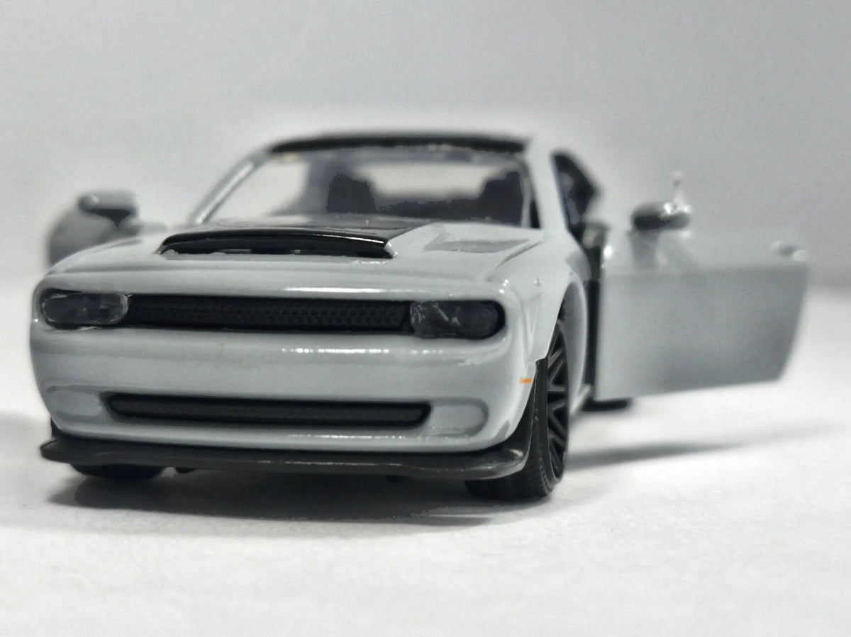 DODGE CHALLENGER SRT HELLCAT, Majorette Premium 2021, REF:238C, Szary, 1:62 – zdjęcie 5