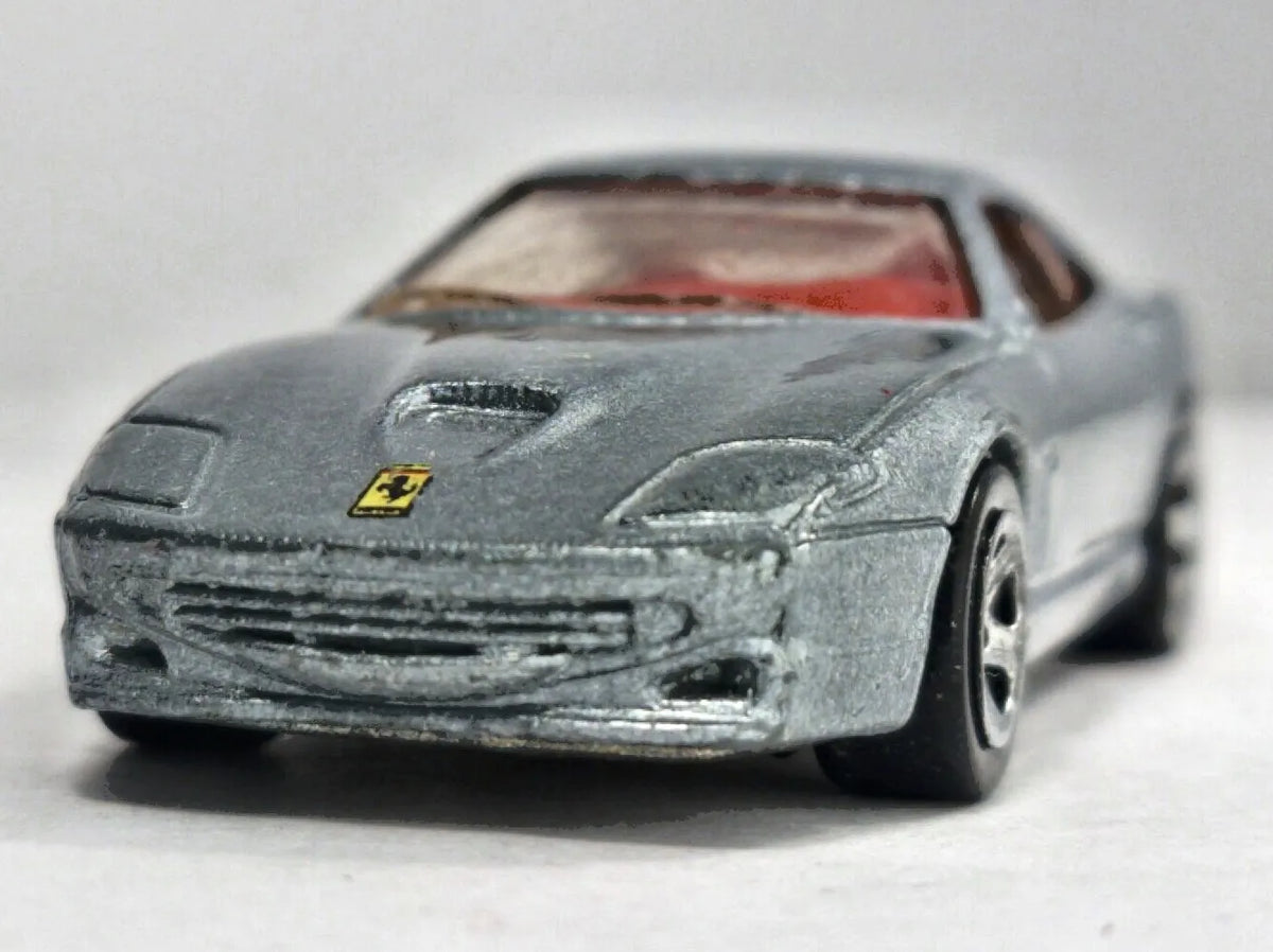 FERRARI 550 MARANELLO Hot Wheels 1999 Srebrny 1:64 – zdjęcie 5