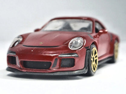 PORSCHE 911 GT3 RS, Majorette, Die cast 209H, Bordowy, 1:64, Resoraki – zdjęcie 5