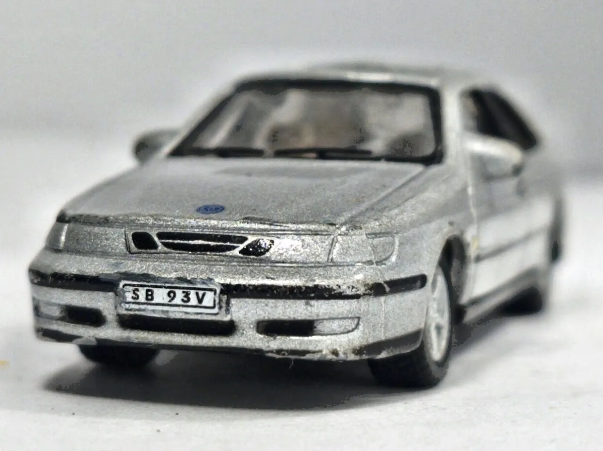 Saab 9-3 Coupé Hongwell 1:72 Luzak Srebrny – zdjęcie 5