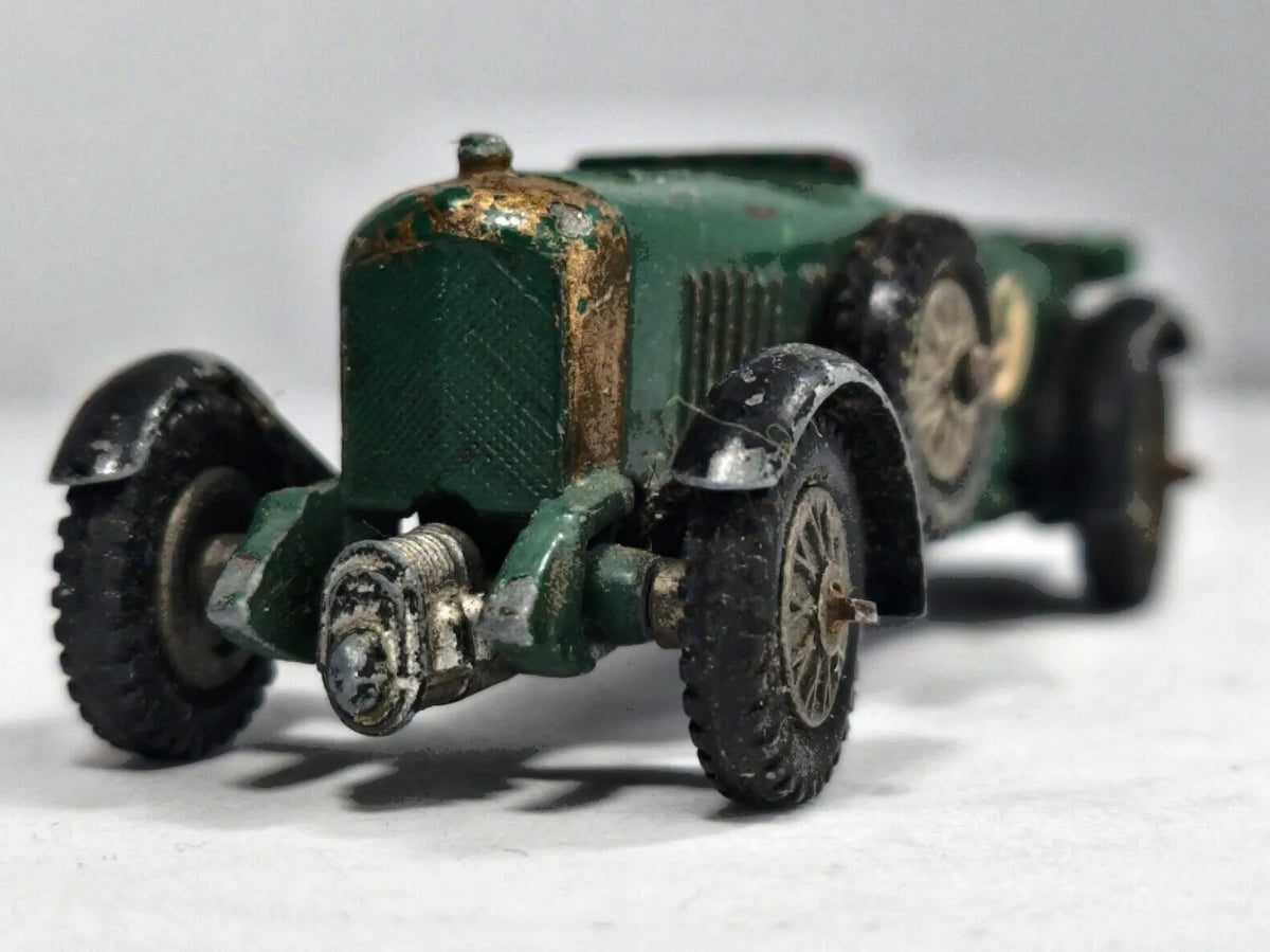 1929 4,5 litre Bentley Matchbox 1962 Zielony 1:55 Made in England 4 5 – zdjęcie 5