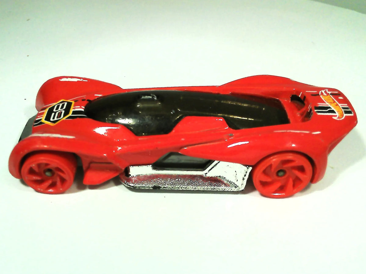 FUTURISMO, Hot Wheels 2016, Resoraki, Die cast M18, Czerwony, 1:64 – zdjęcie 7