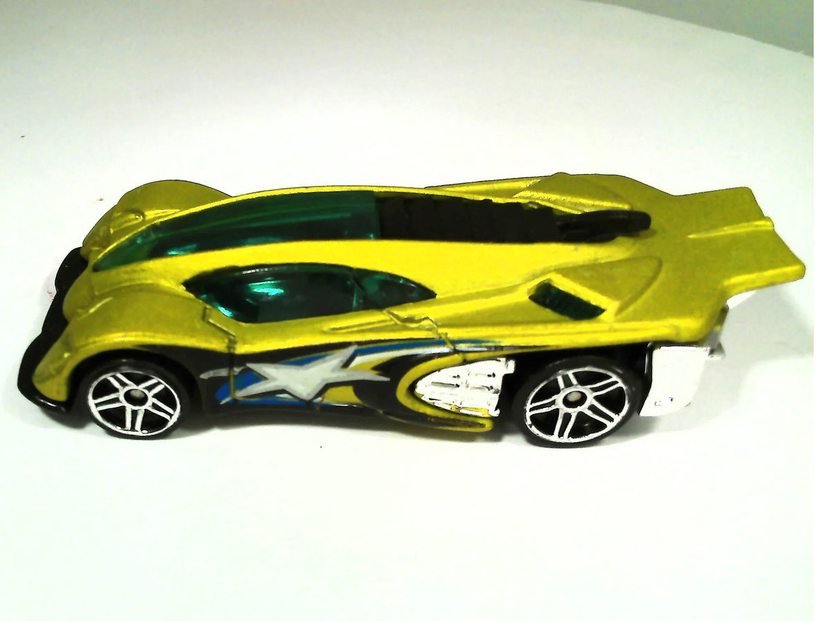 SIDE DRAFT, Hot Wheels 2001, Resoraki, Die cast, Żółty 1:64 – zdjęcie 7