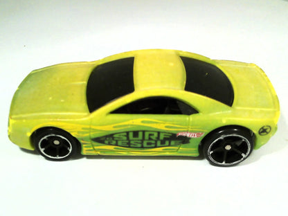MUSCLE TONE, Surf Rescue, Hot Wheels 2000, Resoraki, Die cast, Żółty, 1:64 – zdjęcie 7